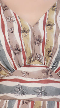 Thumbnail for Floral Printed Kimono Sleeve Dress