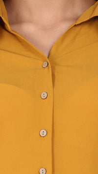 Thumbnail for Mustard Regular Shirt