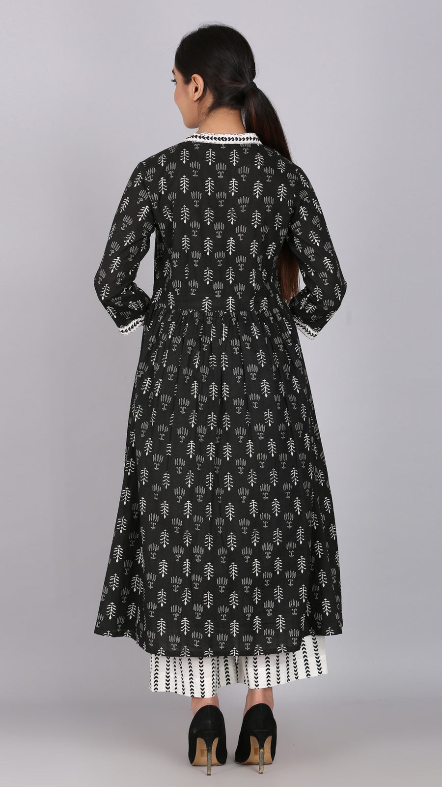Embroidery Front slit kurta Plazo set
