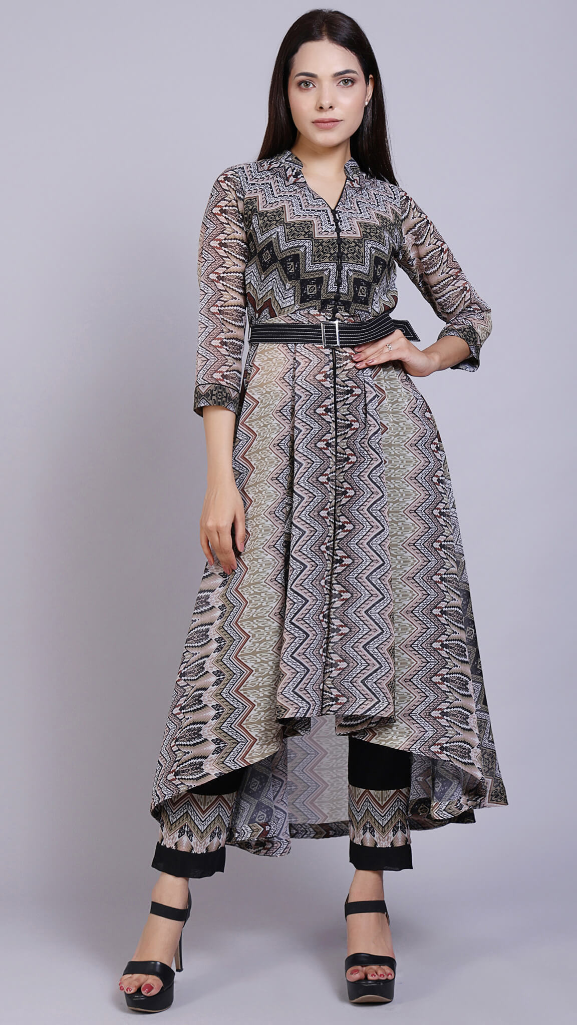 New Printed Jacket Kurtis – Khatumbdi-Fashion