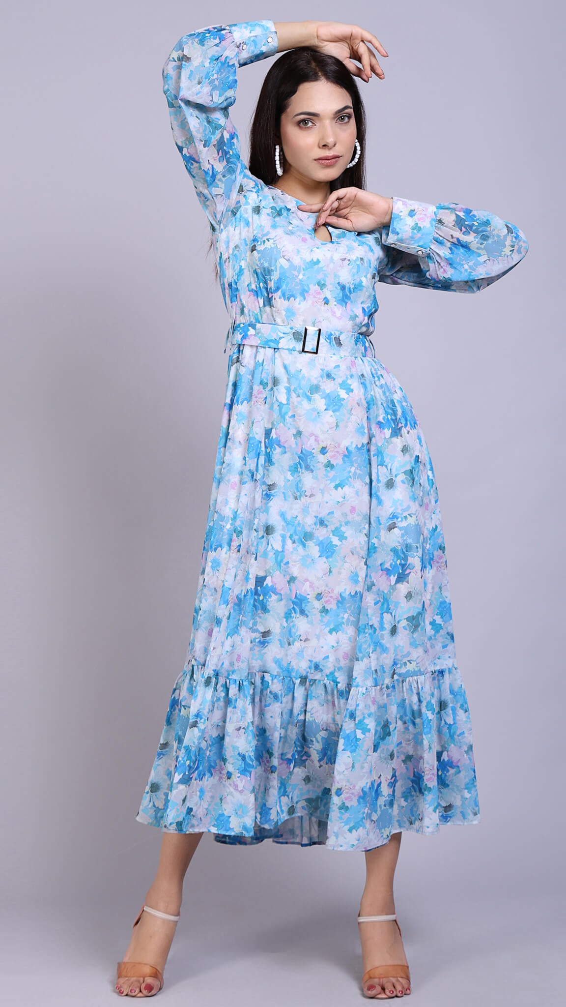 Floral Maxi Dress - ALOFI - Women Designer Dresses