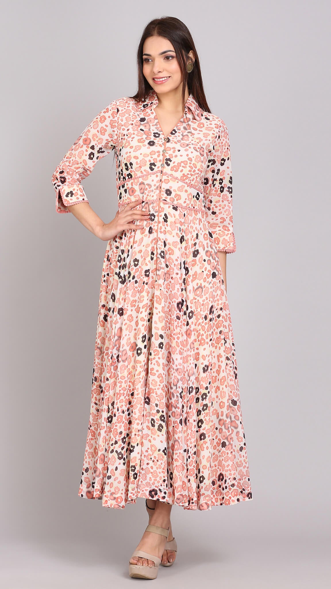 Buy Jaipur Kurti Yellow Floral Print Maxi Dress for Women Online  Tata CLiQ