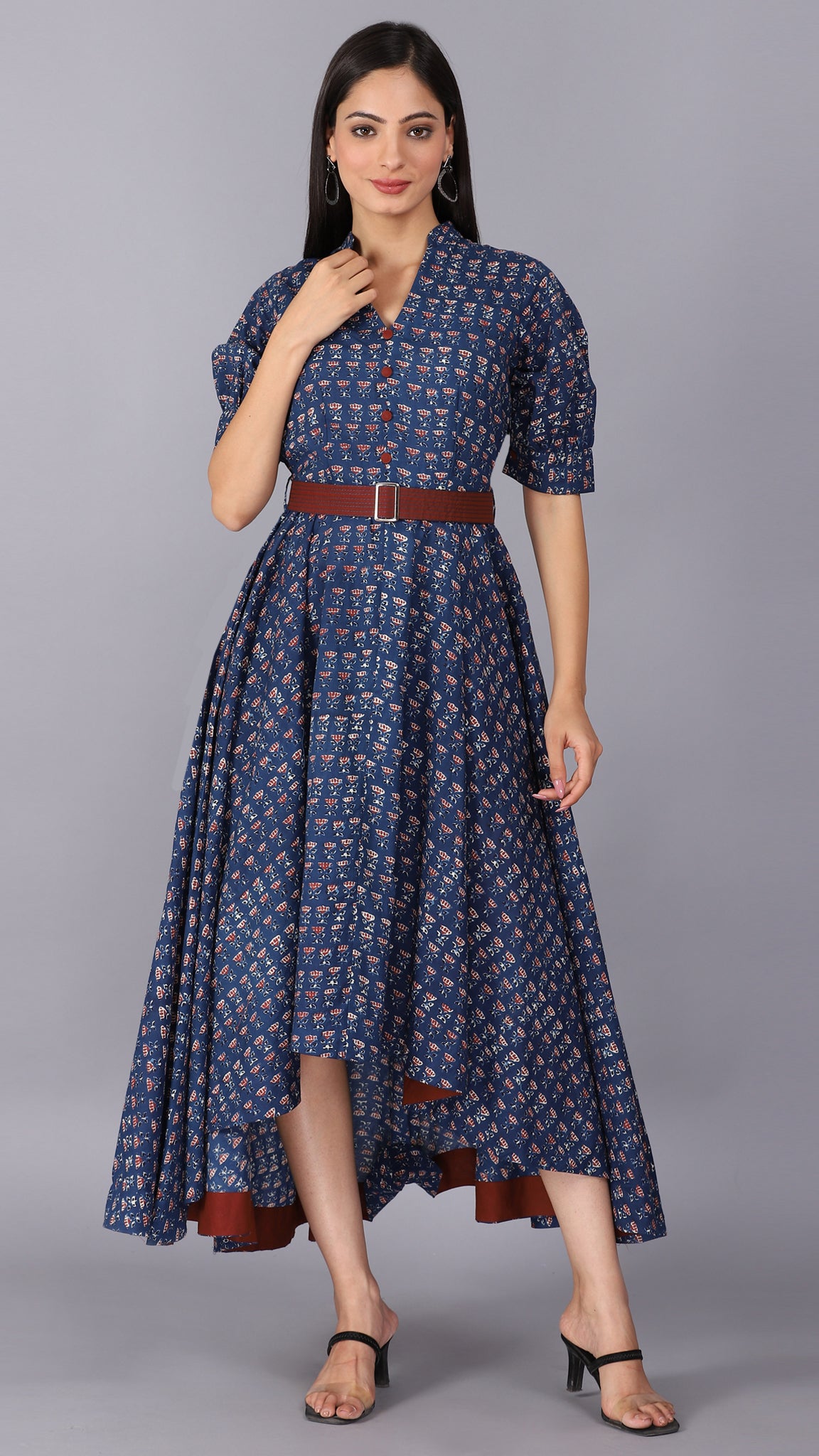 Printed up-down maxi dress - ALOFI - Women Designer Dresses