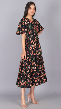 Thumbnail for Black always my choice floral dress
