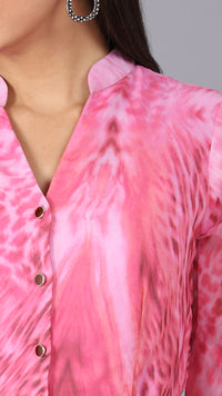 Thumbnail for Shades of pink shirt dress