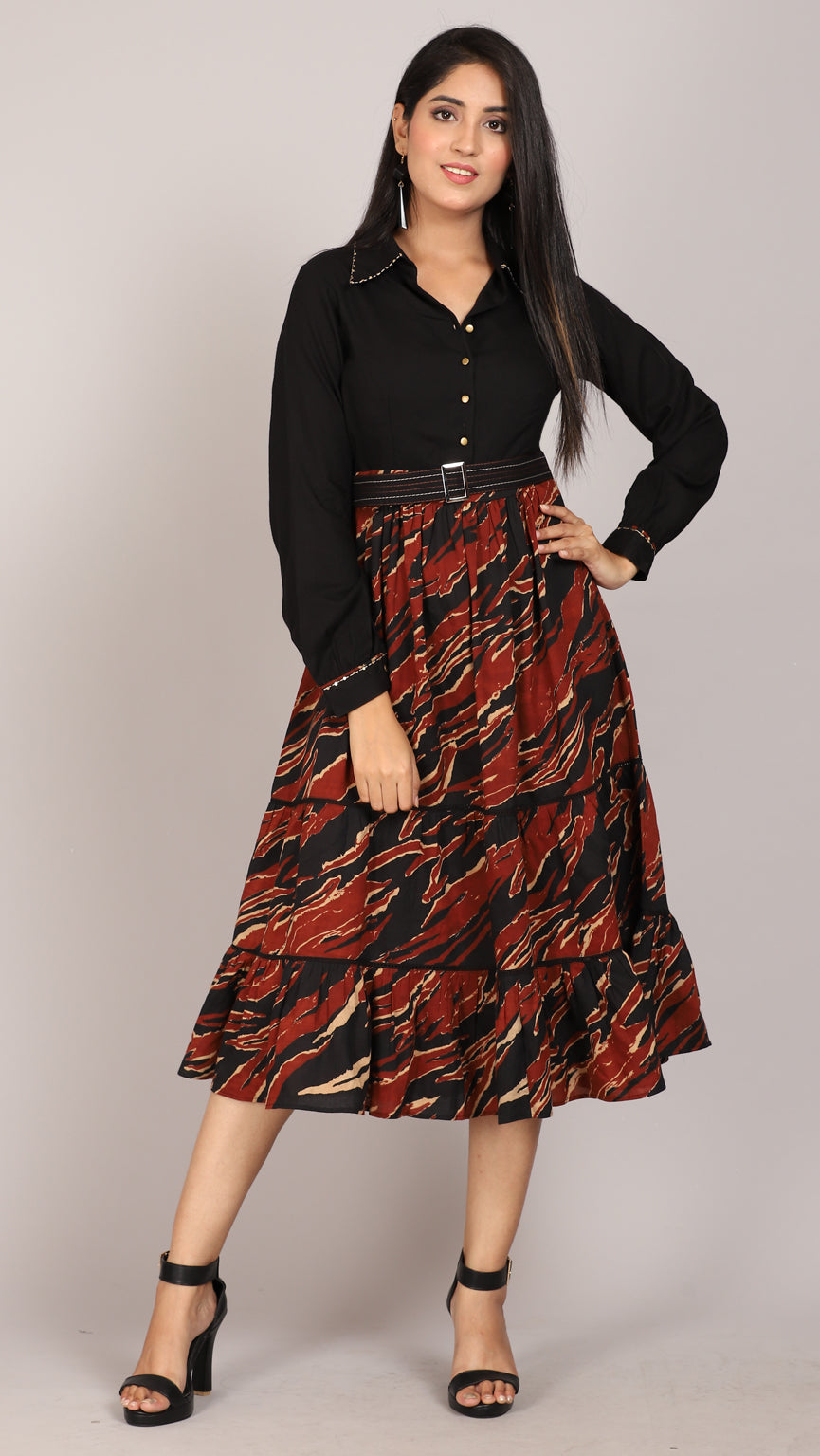Buy online Printed Top Bottom Fusion Set With Shrug from ethnic wear for  Women by Kvsfab for ₹1679 at 71% off | 2024 Limeroad.com